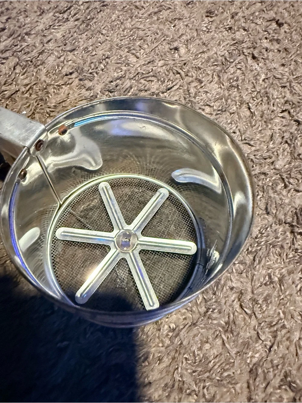 Foley + Corinna Silver Metal Flour Sifter